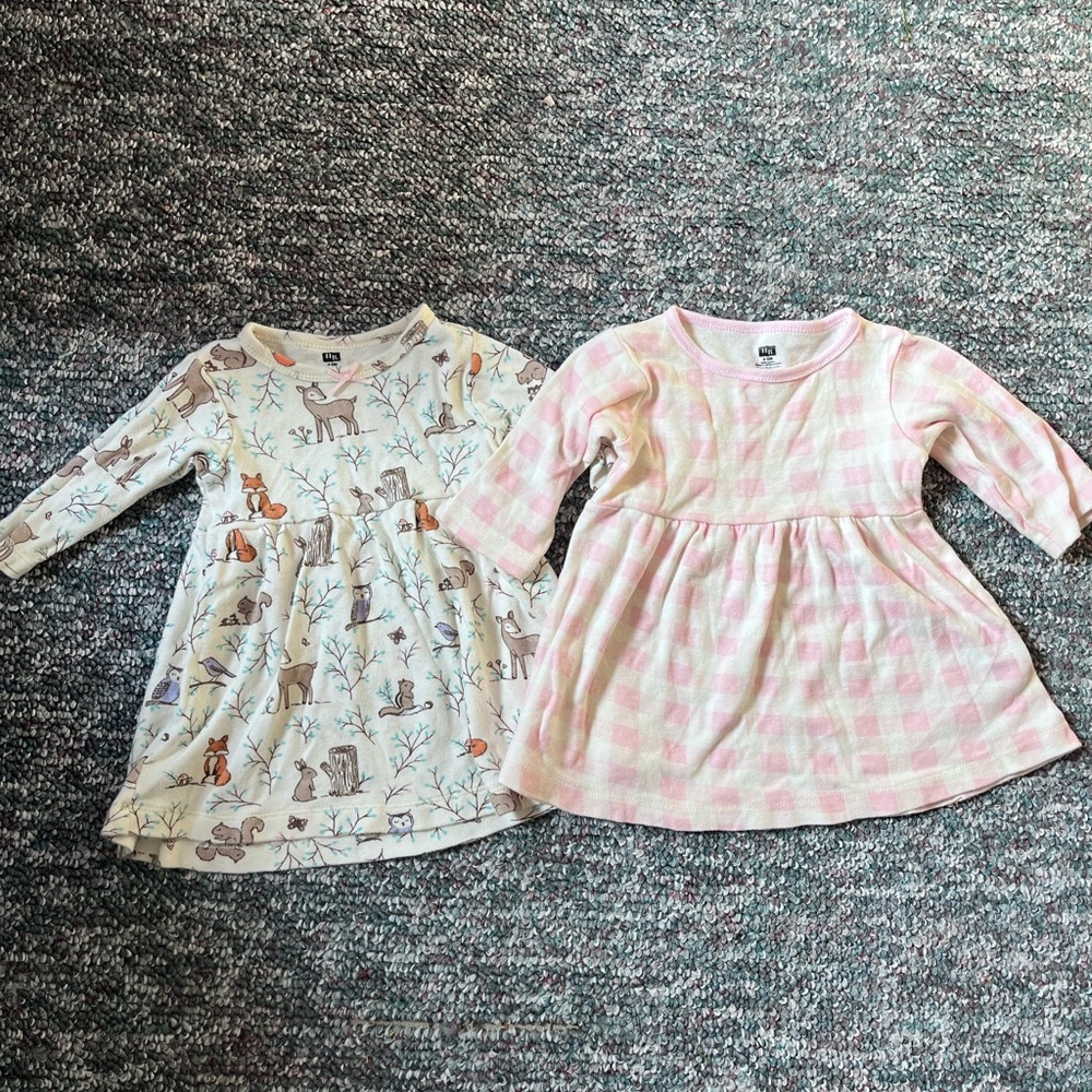 Animal Print and Checkered Kids Dress Set